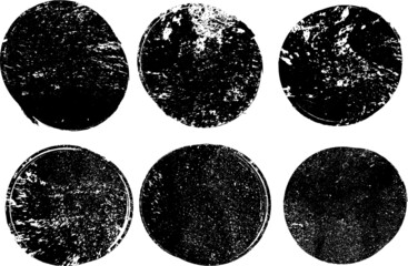 Grunge post Stamps Collection, Circles. Banners, Insignias , Logos, Icons, Labels and Badges Set . vector distress textures.blank shapes.