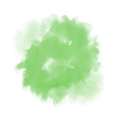 green watercolor brush strokes abstract background