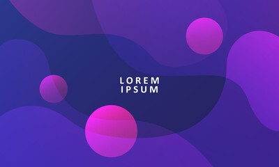 Colorful geometric background. Fluid shapes composition. Dynamic shapes composition. Trendy gradient shapes composition. Minimal geometric background. Vector illustration