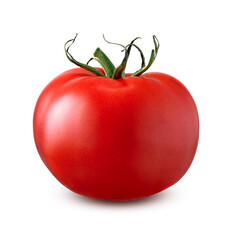 Tomato without shadow isolated on white background 