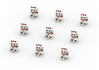 ソーシャルディスタンス招き猫