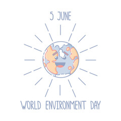 Linear Earth icon with lettering.