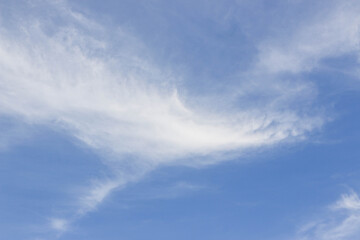 Blue sky and bright white clouds