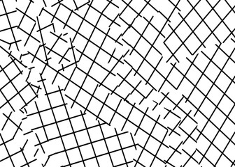 geometric square shape pattern abstract background in black and white