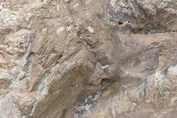 大きい岩の側面