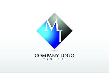 MI, IM company logo vector