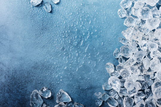 Different crystals of ice