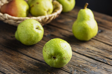 Sweet green pears