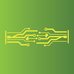 Circuit Logo Template vector