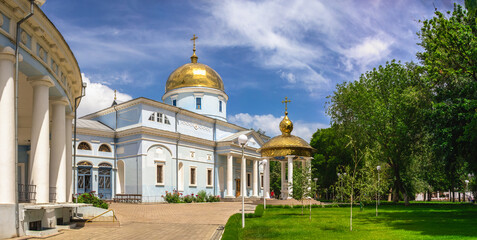Fototapeta na wymiar Holy Pokrovsky Cathedral in Izmail, Ukraine