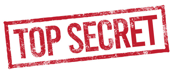 Top Secret Stamp. Vector Grungy Icon.