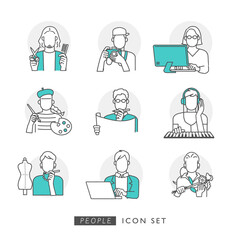 専門職・クリエイターの人たち　イラスト素材