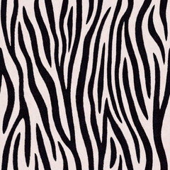 Fototapeta na wymiar Zebra stripes seamless pattern. Endless black and white background. Raster illustration.
