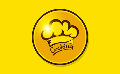 Chef Logo, Restaurant Logo. Flat Design. Vektor Illustration