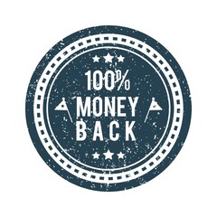 money back guarantee label