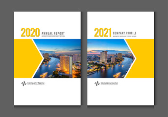 Cover design for annual report business catalog company profile brochure magazine flyer booklet poster banner. A4 template design element cover vector.