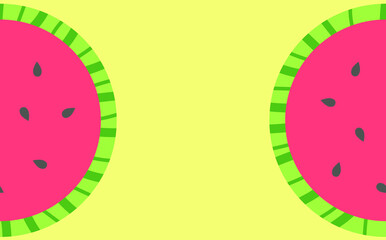 vector illustration of watermelon background
