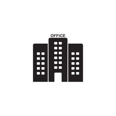 office building icon, vector business icon