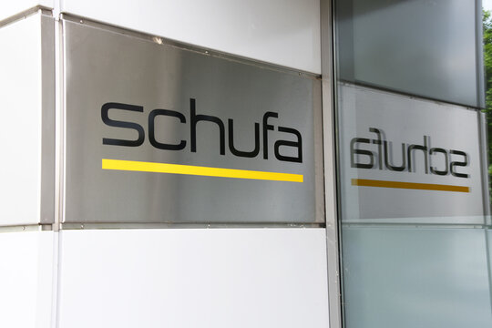 Wiesbaden, Hesse / Germany - May 15, 2018:  Headquarters of Schufa Holding AG in Wiesbaden, Germany - Schufa is a German private credit bureau supported by creditors