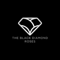 beauty diamond and roses luxury logo design