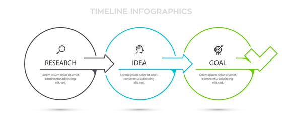Vector Infographic label design with icons and 3 options or steps. Infographics for business concept. Can be used for presentations banner, workflow layout, process diagram, flow chart, info graph