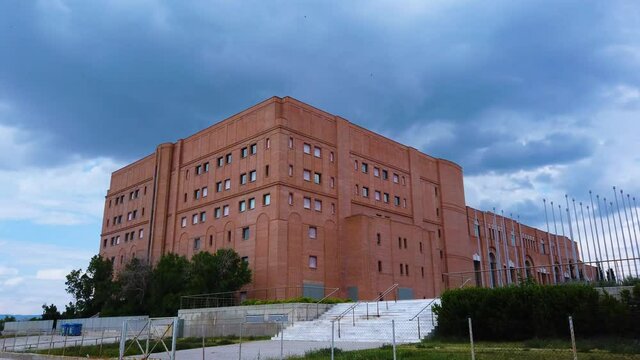 4K clip of the concert hall on the port of Thessaloniki in Northern Greece
