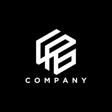 monogram initial letter C P G CPG logo design