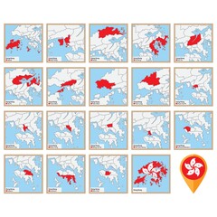 hong kong state map set