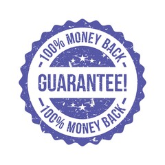 money back guarantee label