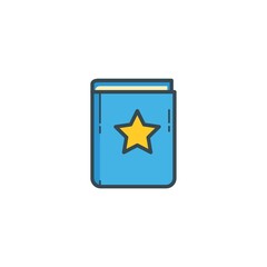 book with star icon