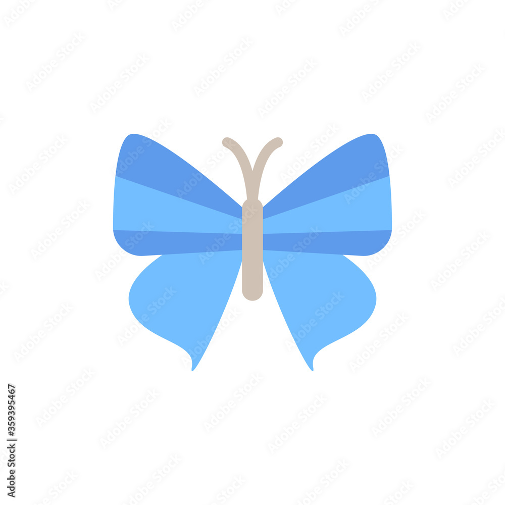 Poster butterfly, insect icon. simple color vector elements of lepidoptera icons for ui and ux, website or 