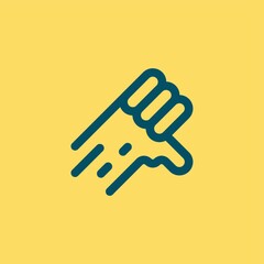 Obraz premium thumbs down icon