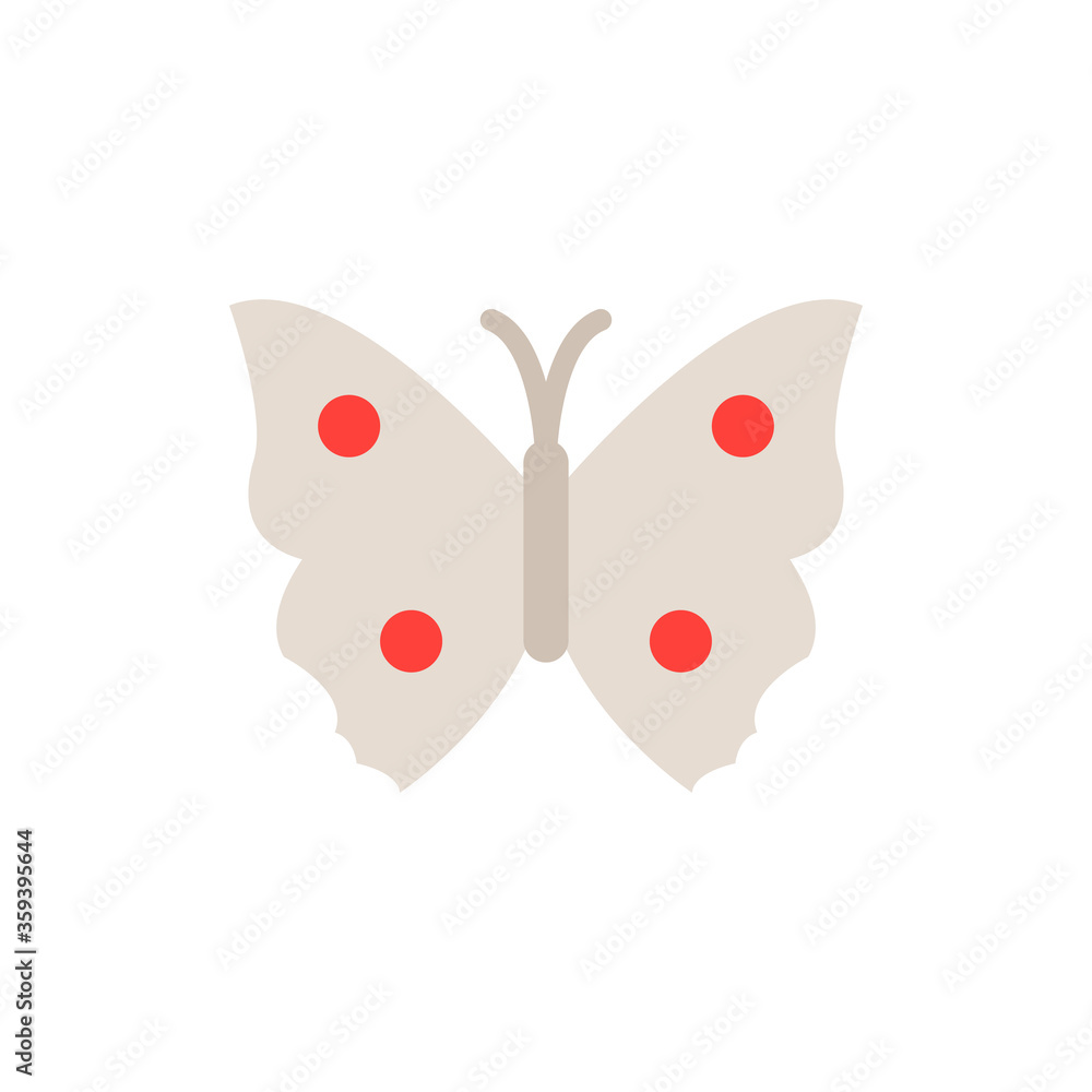 Poster butterfly, insect icon. simple color vector elements of lepidoptera icons for ui and ux, website or 