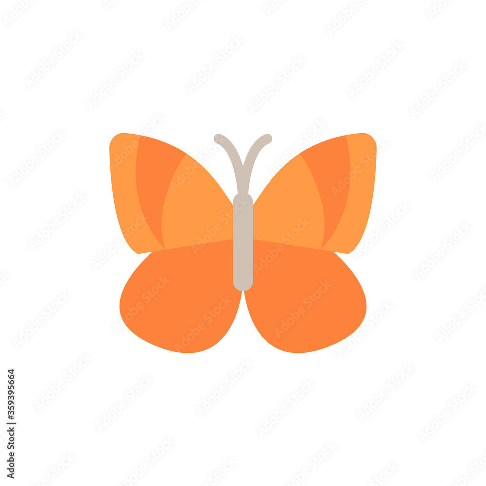 Poster butterfly, insect icon. simple color vector elements of lepidoptera icons for ui and ux, website or 