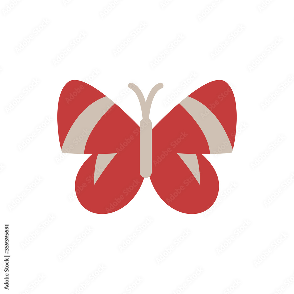 Poster butterfly, insect icon. simple color vector elements of lepidoptera icons for ui and ux, website or 