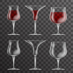 Glass drink cup icons template design vector illustration