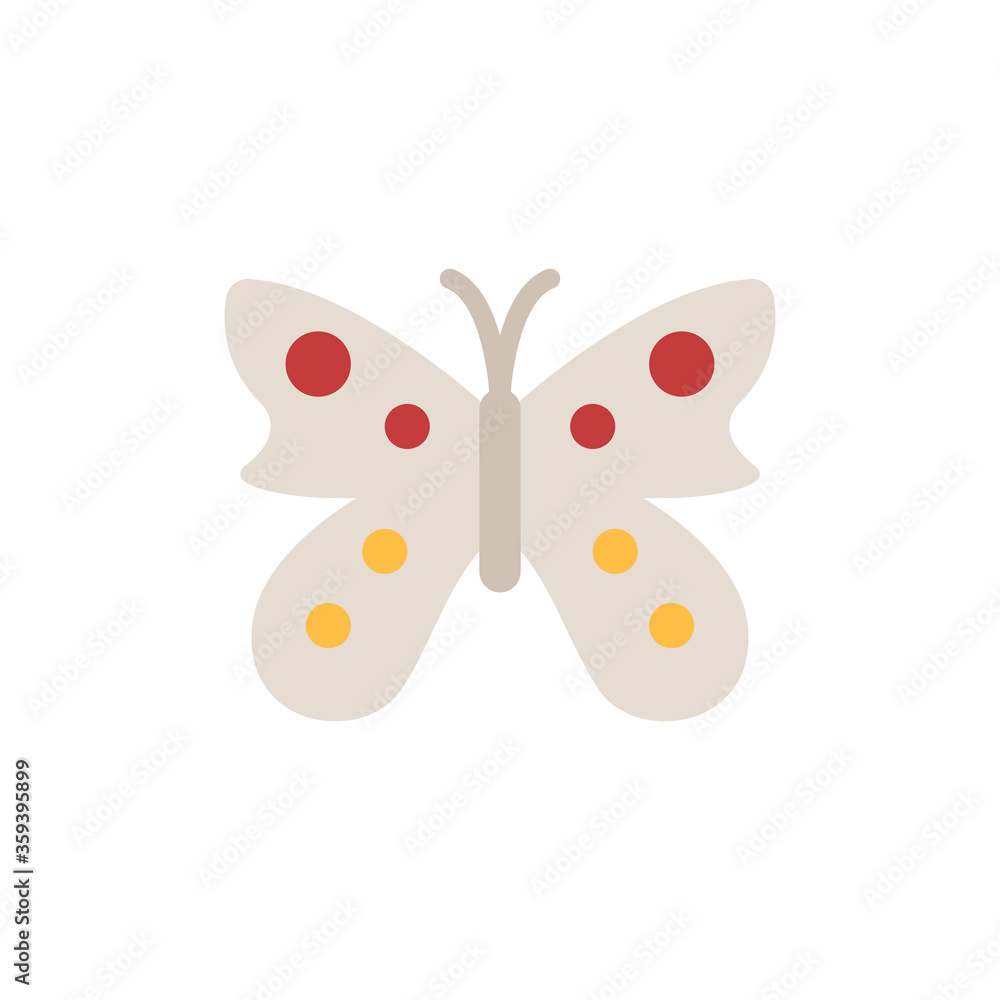 Poster butterfly, insect icon. simple color vector elements of lepidoptera icons for ui and ux, website or 