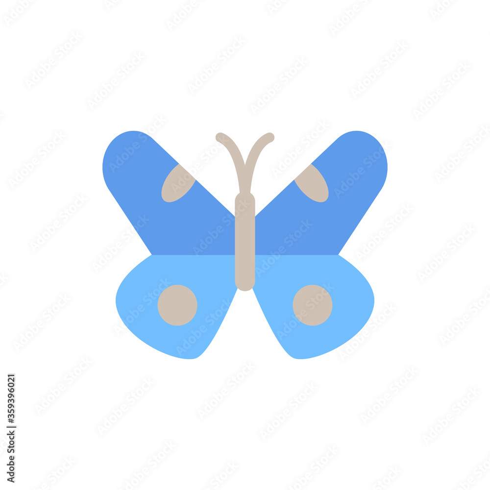 Poster butterfly, insect icon. simple color vector elements of lepidoptera icons for ui and ux, website or 