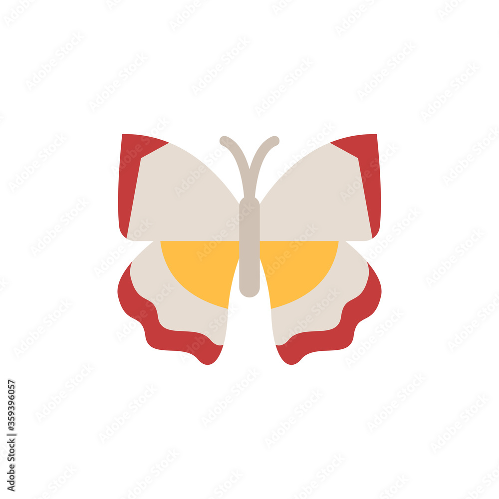 Poster butterfly, insect icon. simple color vector elements of lepidoptera icons for ui and ux, website or 