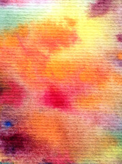 Watercolor abstract bright colorful textural background handmade . Painting of underwater world of coral reef. Modern sea scape