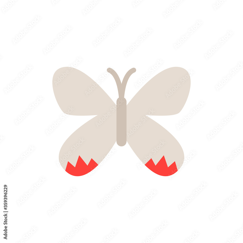 Poster butterfly, insect icon. simple color vector elements of lepidoptera icons for ui and ux, website or 