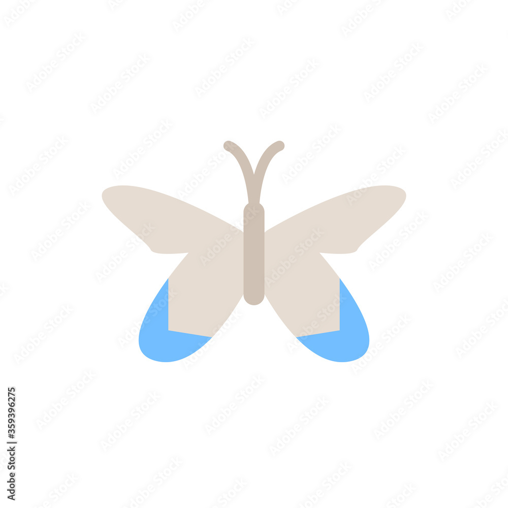 Poster butterfly, insect icon. simple color vector elements of lepidoptera icons for ui and ux, website or 