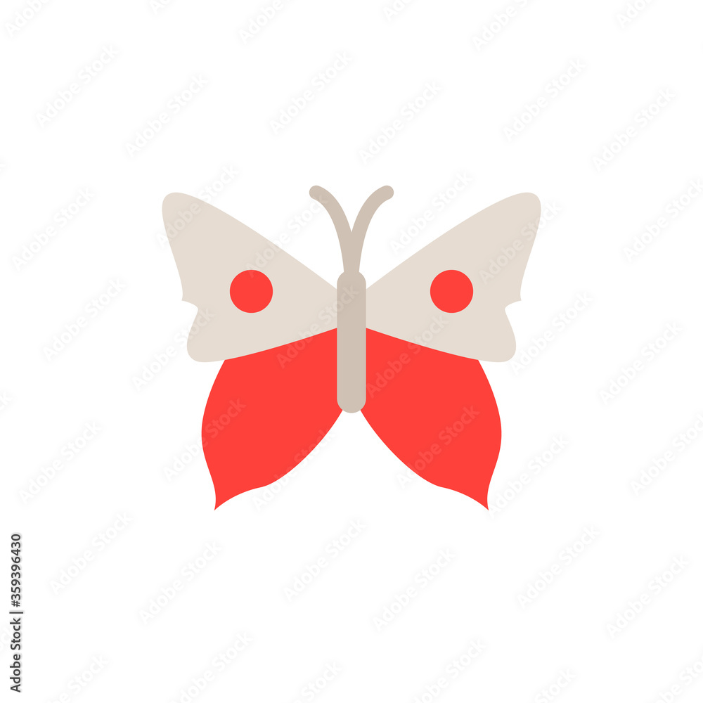 Poster butterfly, insect icon. simple color vector elements of lepidoptera icons for ui and ux, website or 