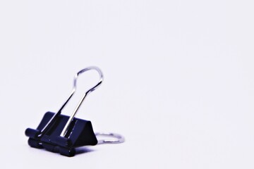 Paper clip isolated on white background