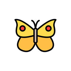 Obraz premium Butterfly, insect icon. Simple color with outline vector elements of lepidoptera icons for ui and ux, website or mobile application