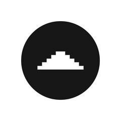 Stairs vector icon, simple sign for web site and mobile app.