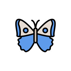Butterfly, insect icon. Simple color with outline vector elements of lepidoptera icons for ui and ux, website or mobile application