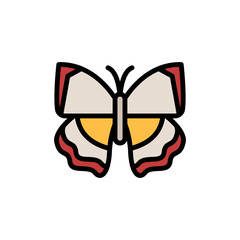 Butterfly, insect icon. Simple color with outline vector elements of lepidoptera icons for ui and ux, website or mobile application