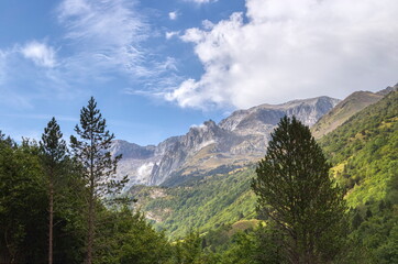 Benasque, Huesca/Spain; Aug. 22, 2017. The Posets-Maladeta Natural Park is a Spanish protected natural space. It includes two of the highest mountain peaks in the Pyrenees.