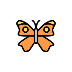 Butterfly, insect icon. Simple color with outline vector elements of lepidoptera icons for ui and ux, website or mobile application